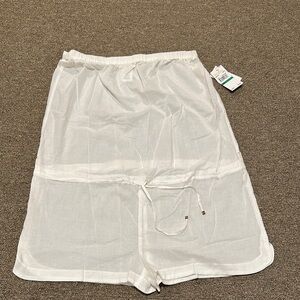 MICHAEL Michael Kors White Swim Coverup